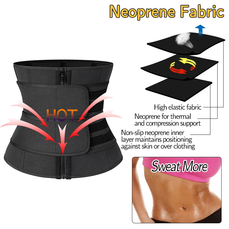 Cinta  neoprene efeito sauna perda de peso  fitness